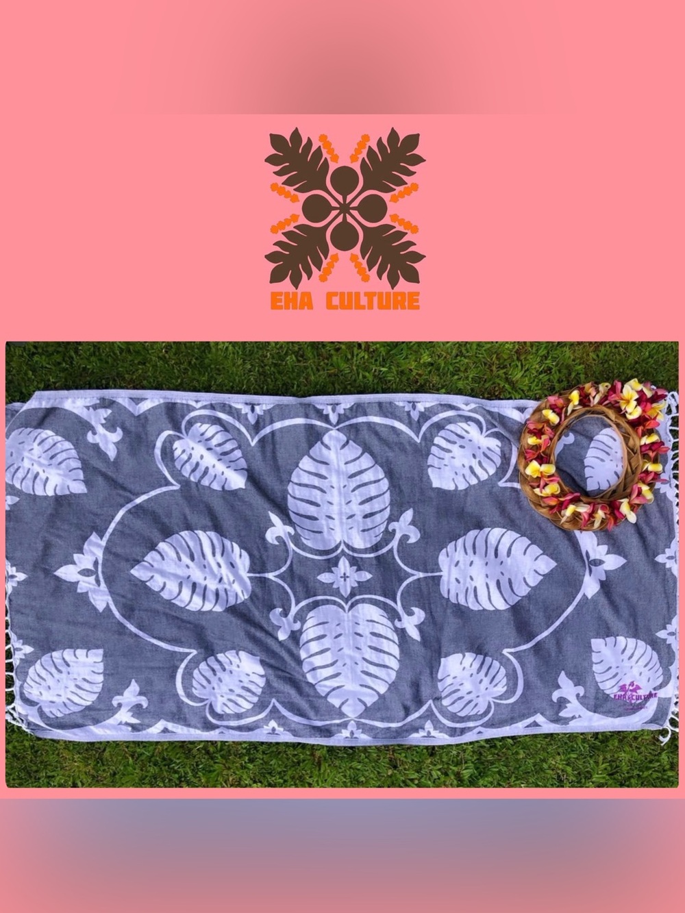 EHA Culture ✨ Kaua’i • Hawai’i • JUNGLE VINES MONSTERA TURKISH BEACH TOWEL